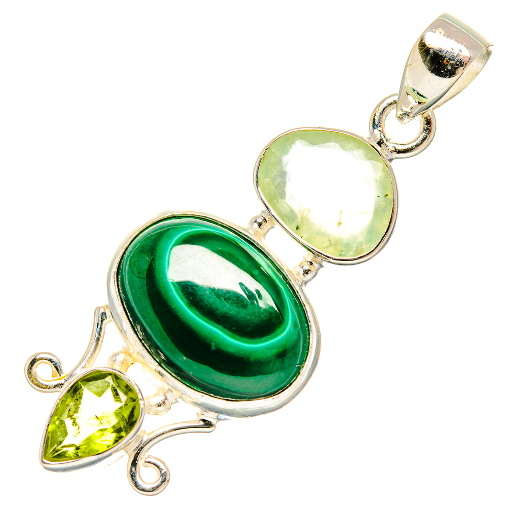 Malachite Pendants handcrafted by Anasilvercos - PD27009 - Photo 2