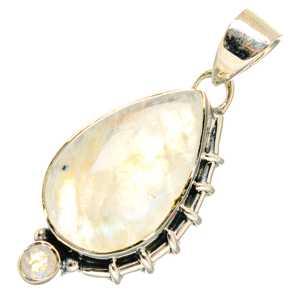 Rainbow Moonstone Pendants handcrafted by Anasilvercos - PD27040 - Photo 2