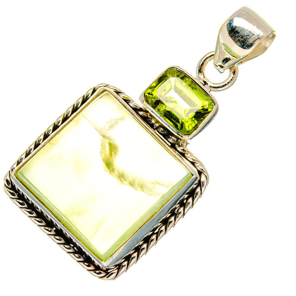 Prehnite Pendants handcrafted by Anasilvercos - PD27045 - Photo 2