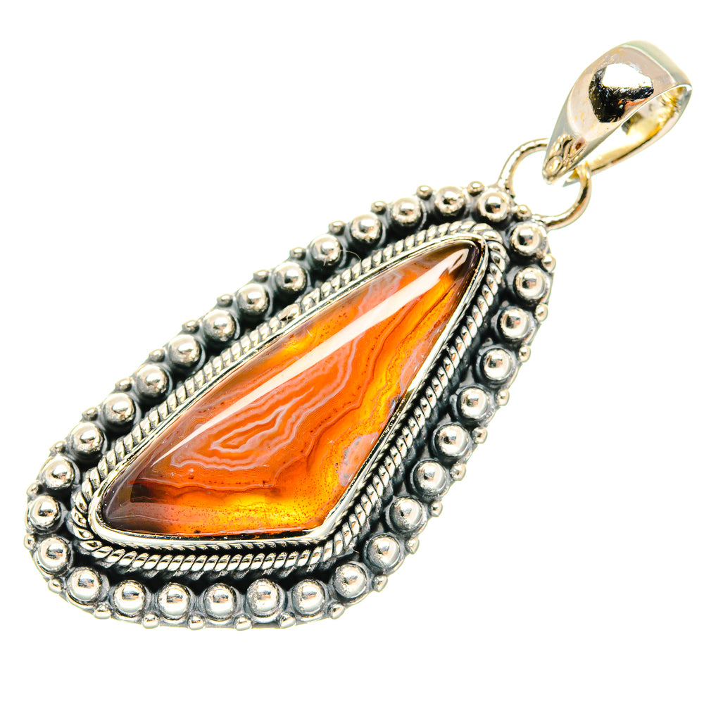 Botswana Agate Pendants handcrafted by Anasilvercos - PD27070 - Photo 2