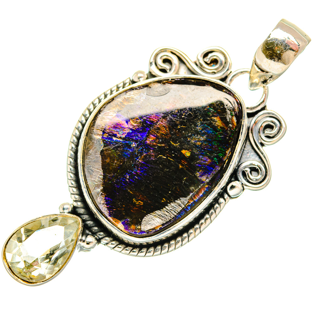Ammolite Pendants handcrafted by Anasilvercos - PD27075 - Photo 2