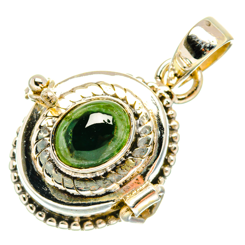 Green Tourmaline Pendants handcrafted by Anasilvercos - PD27086 - Photo 2