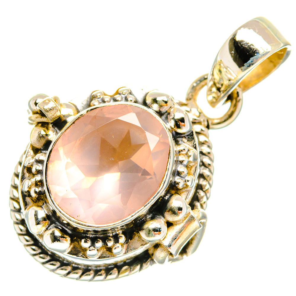 Rose Quartz Pendants handcrafted by Anasilvercos - PD27100 - Photo 2