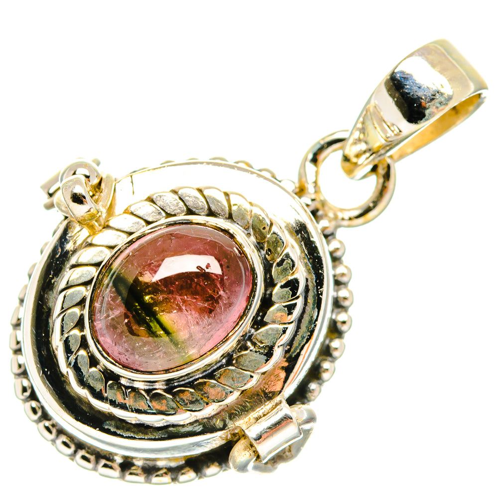 Watermelon Tourmaline Pendants handcrafted by Anasilvercos - PD27103 - Photo 2