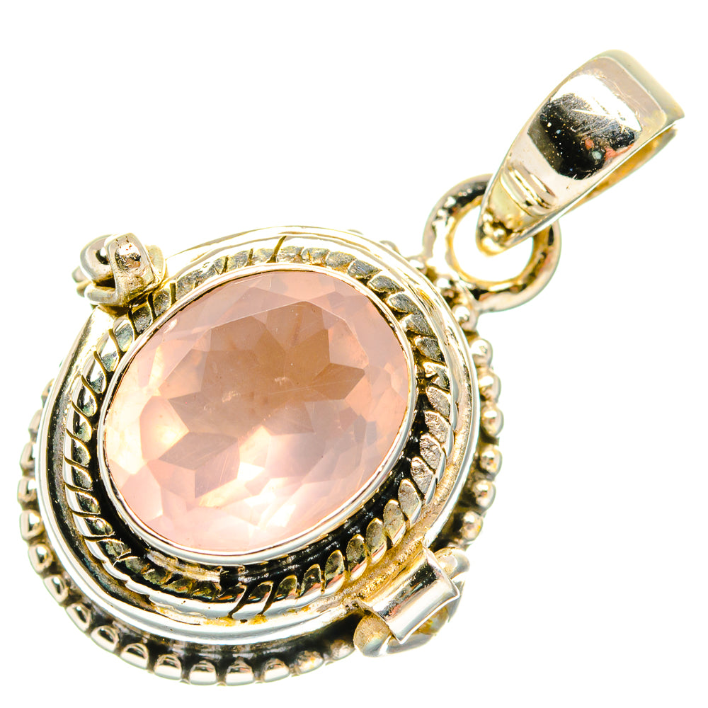 Rose Quartz Pendants handcrafted by Anasilvercos - PD27110 - Photo 2