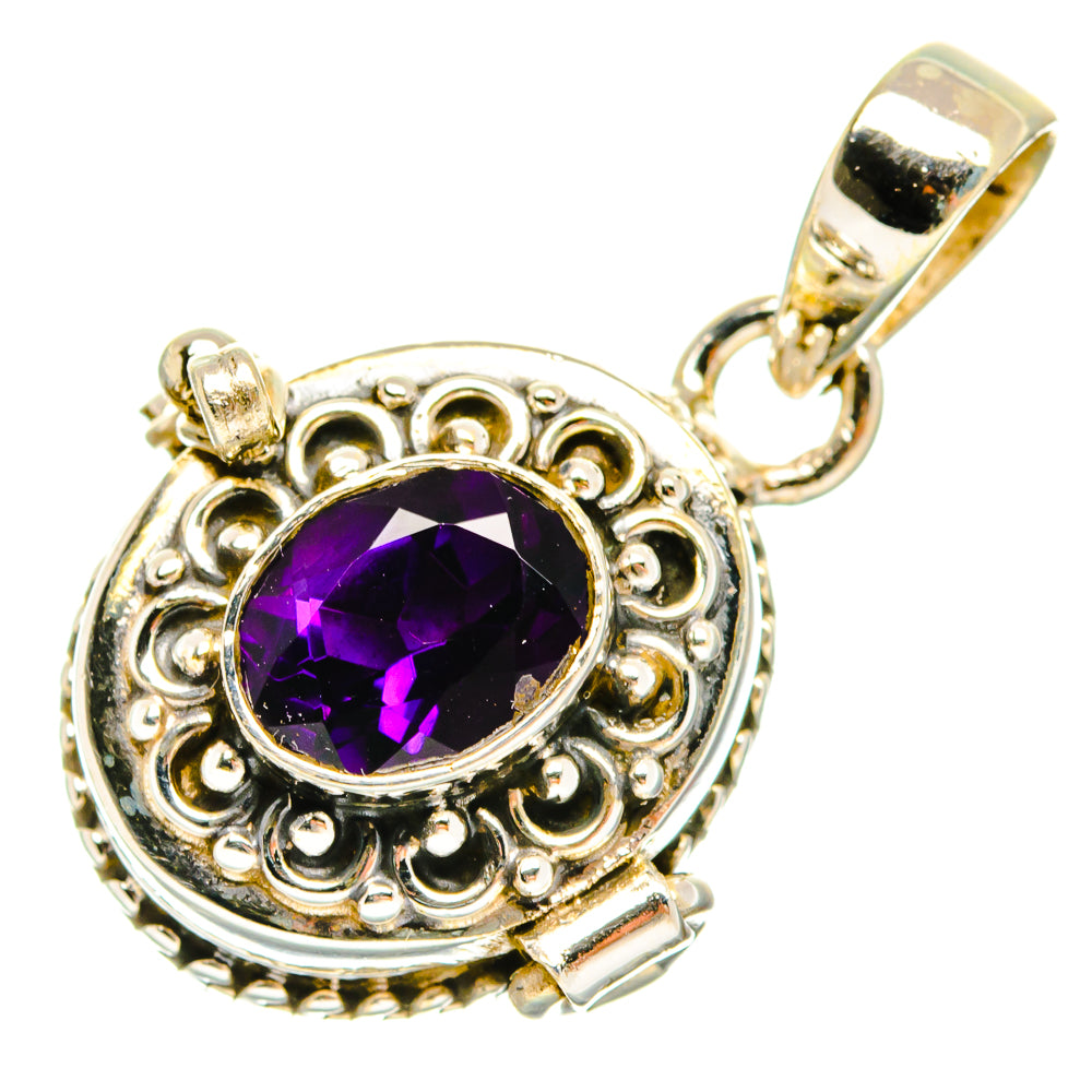 African Amethyst Pendants handcrafted by Anasilvercos - PD27116 - Photo 2