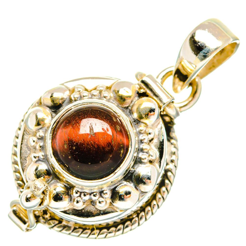 Red Tiger Eye Pendants handcrafted by Anasilvercos - PD27119 - Photo 2