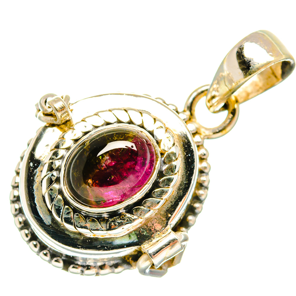 Watermelon Tourmaline Pendants handcrafted by Anasilvercos - PD27129 - Photo 2