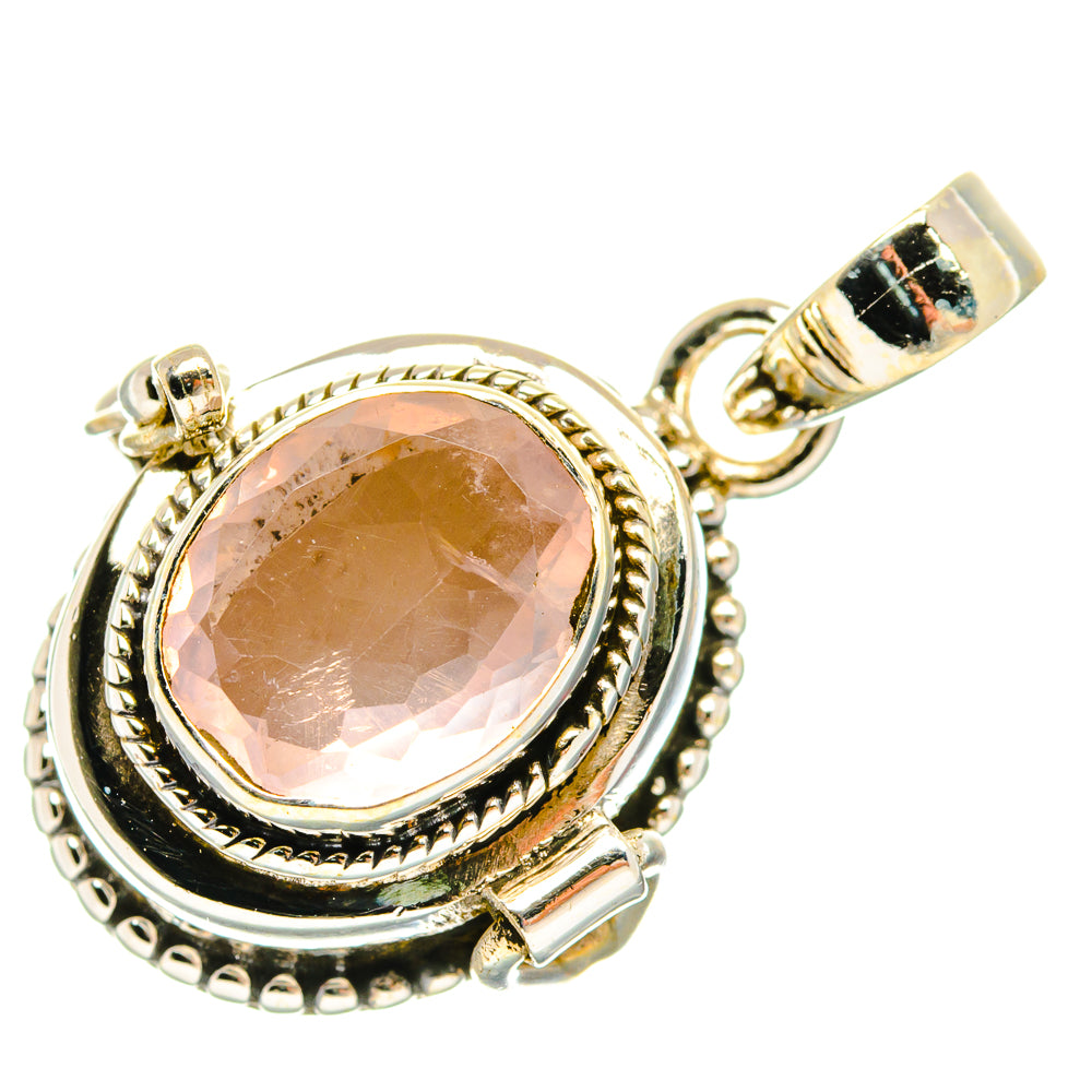 Rose Quartz Pendants handcrafted by Anasilvercos - PD27130 - Photo 2