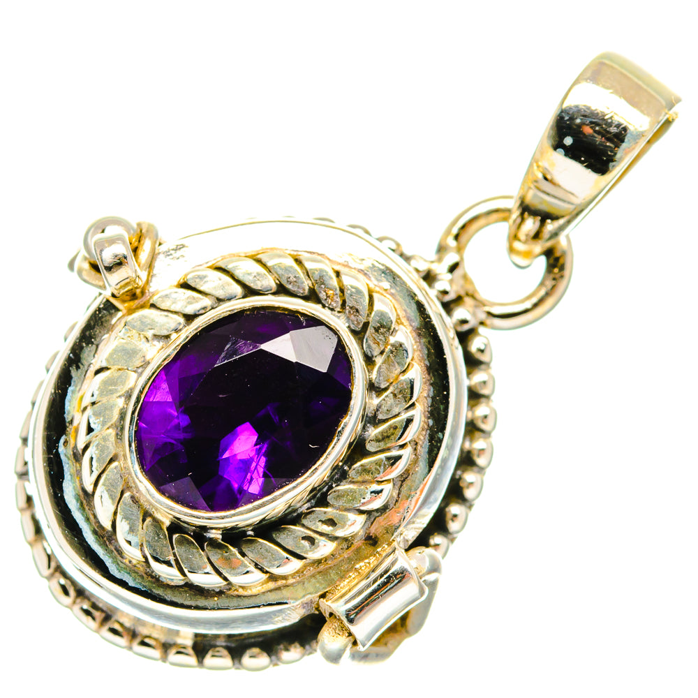 African Amethyst Pendants handcrafted by Anasilvercos - PD27134 - Photo 2
