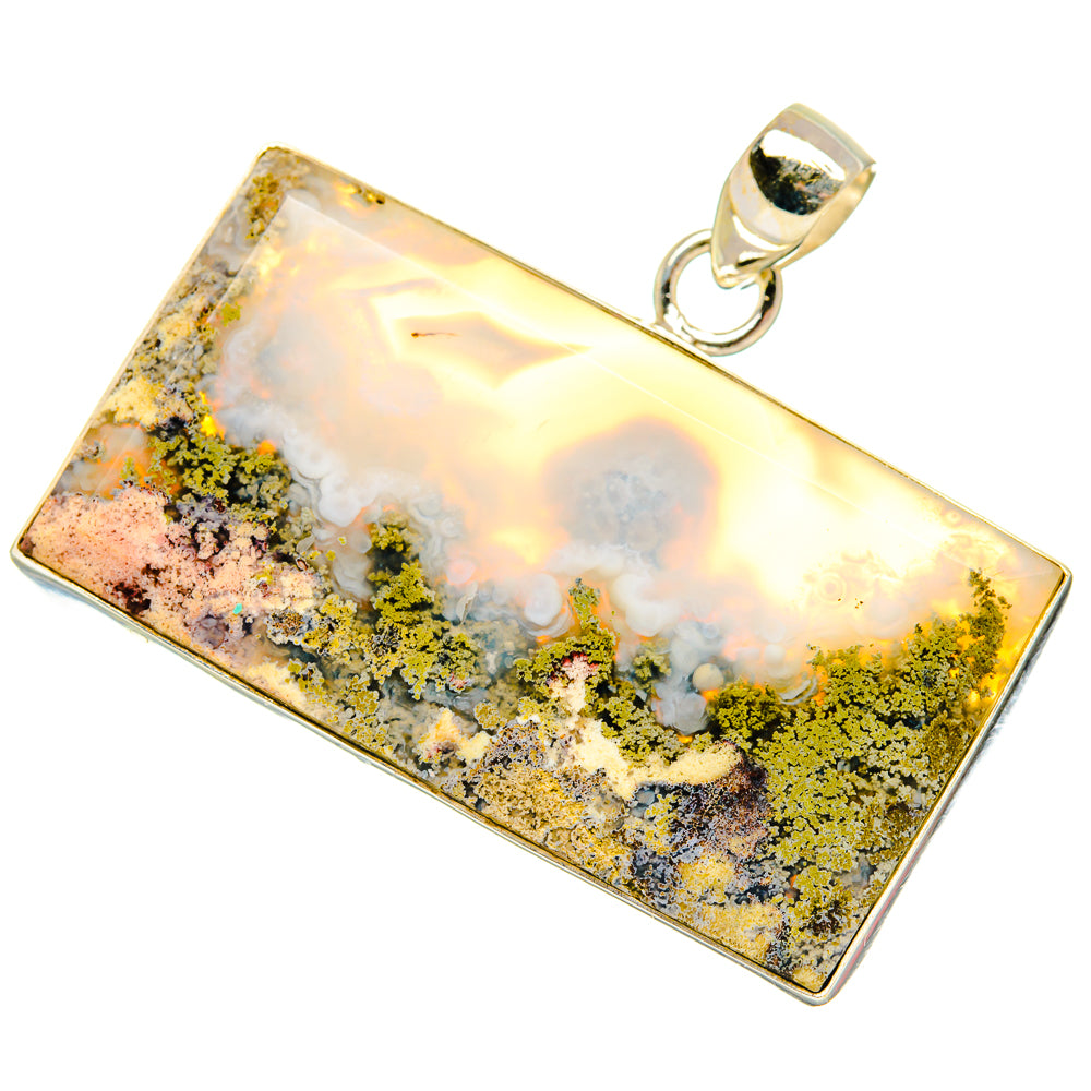 Indonesian Plume Agate Pendants handcrafted by Anasilvercos - PD27177 - Photo 2