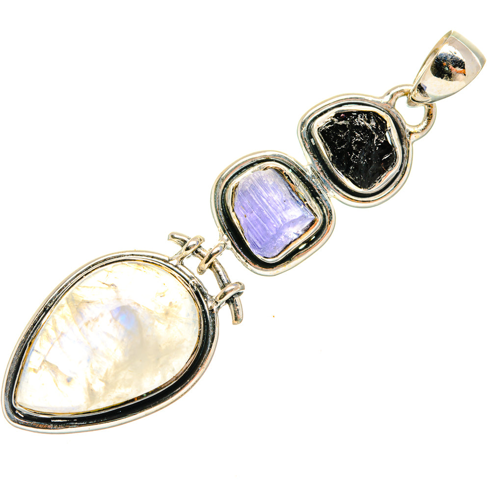 Rainbow Moonstone Pendants handcrafted by Anasilvercos - PD27215 - Photo 2