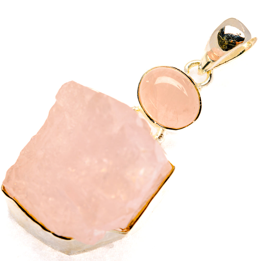 Rose Quartz Pendants handcrafted by Anasilvercos - PD27220 - Photo 2