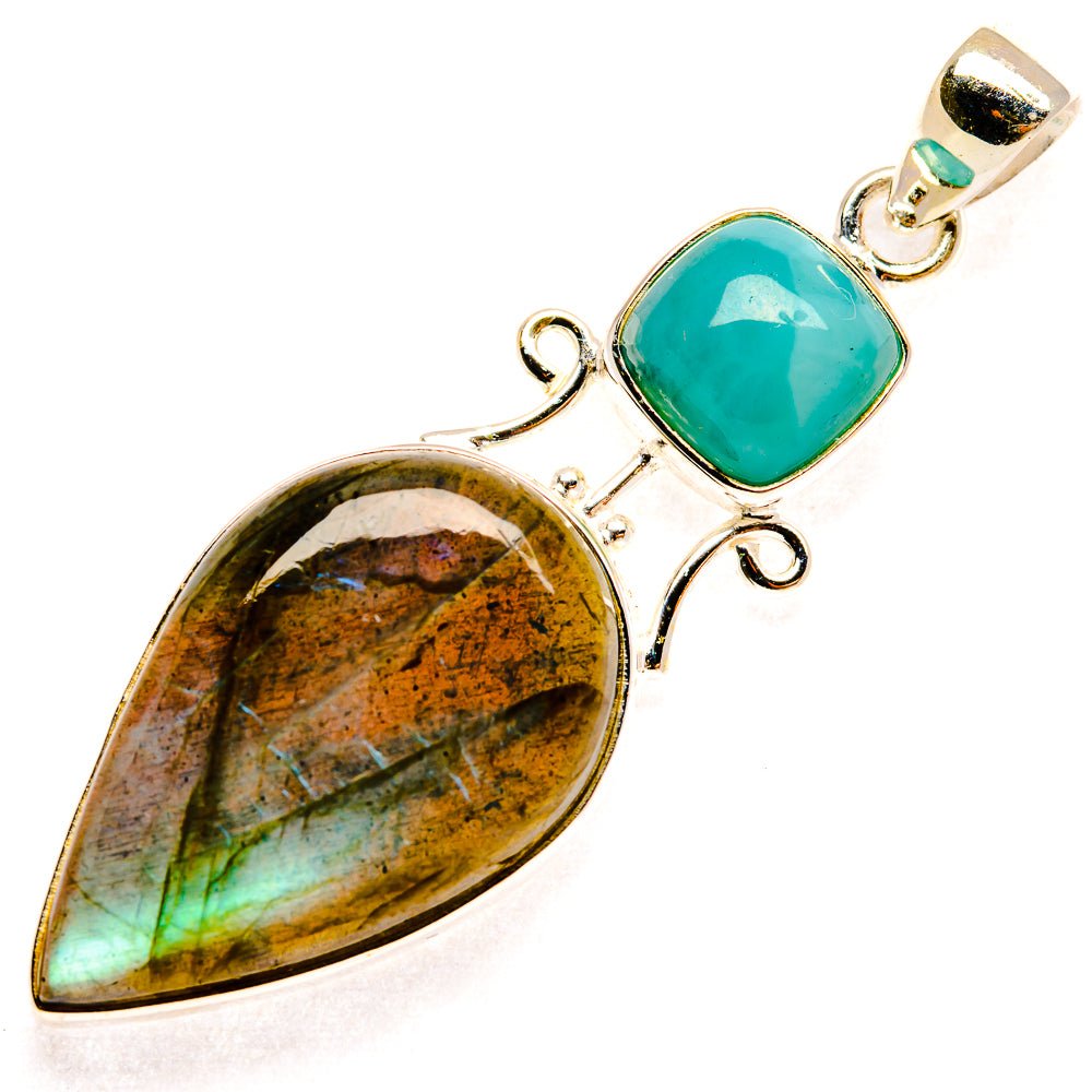 Labradorite Pendants handcrafted by Anasilvercos - PD27230 - Photo 2