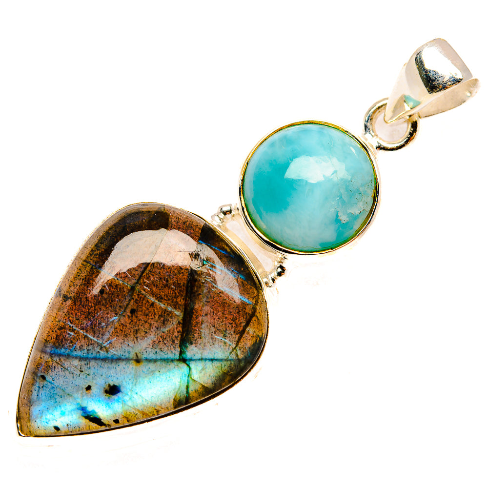 Labradorite Pendants handcrafted by Anasilvercos - PD27233 - Photo 2