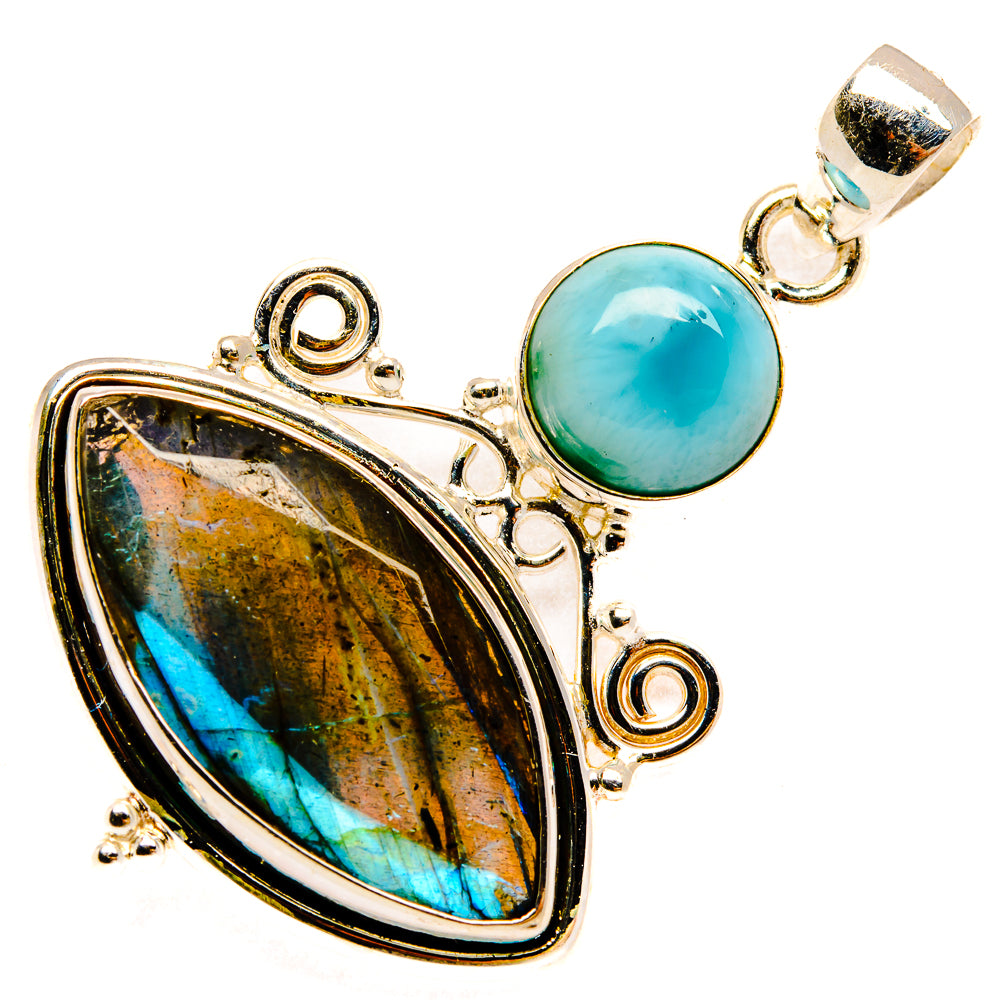 Labradorite Pendants handcrafted by Anasilvercos - PD27235 - Photo 2