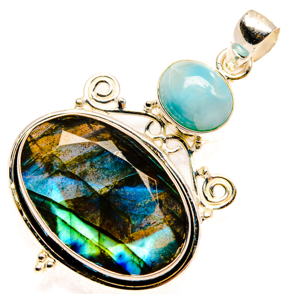 Labradorite Pendants handcrafted by Anasilvercos - PD27237 - Photo 2