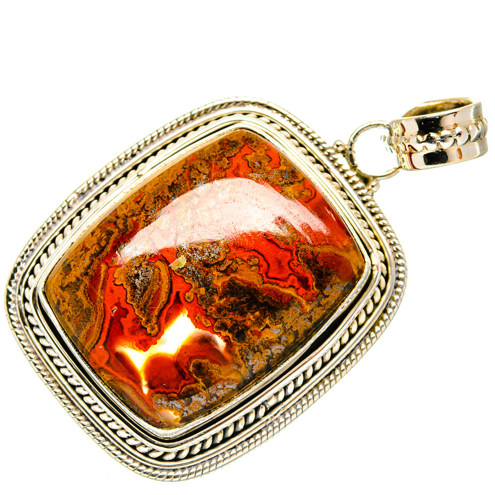 Moroccan Agate Pendants handcrafted by Anasilvercos - PD27261 - Photo 2