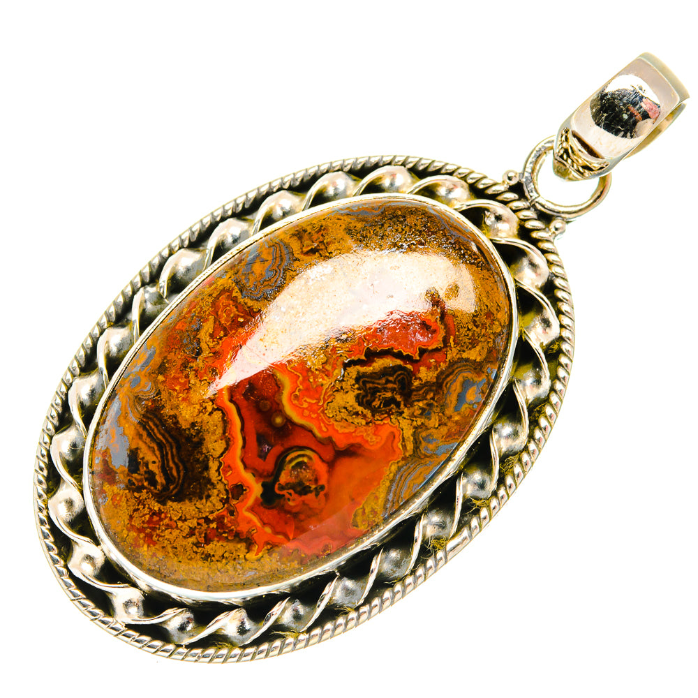 Moroccan Agate Pendants handcrafted by Anasilvercos - PD27262 - Photo 2