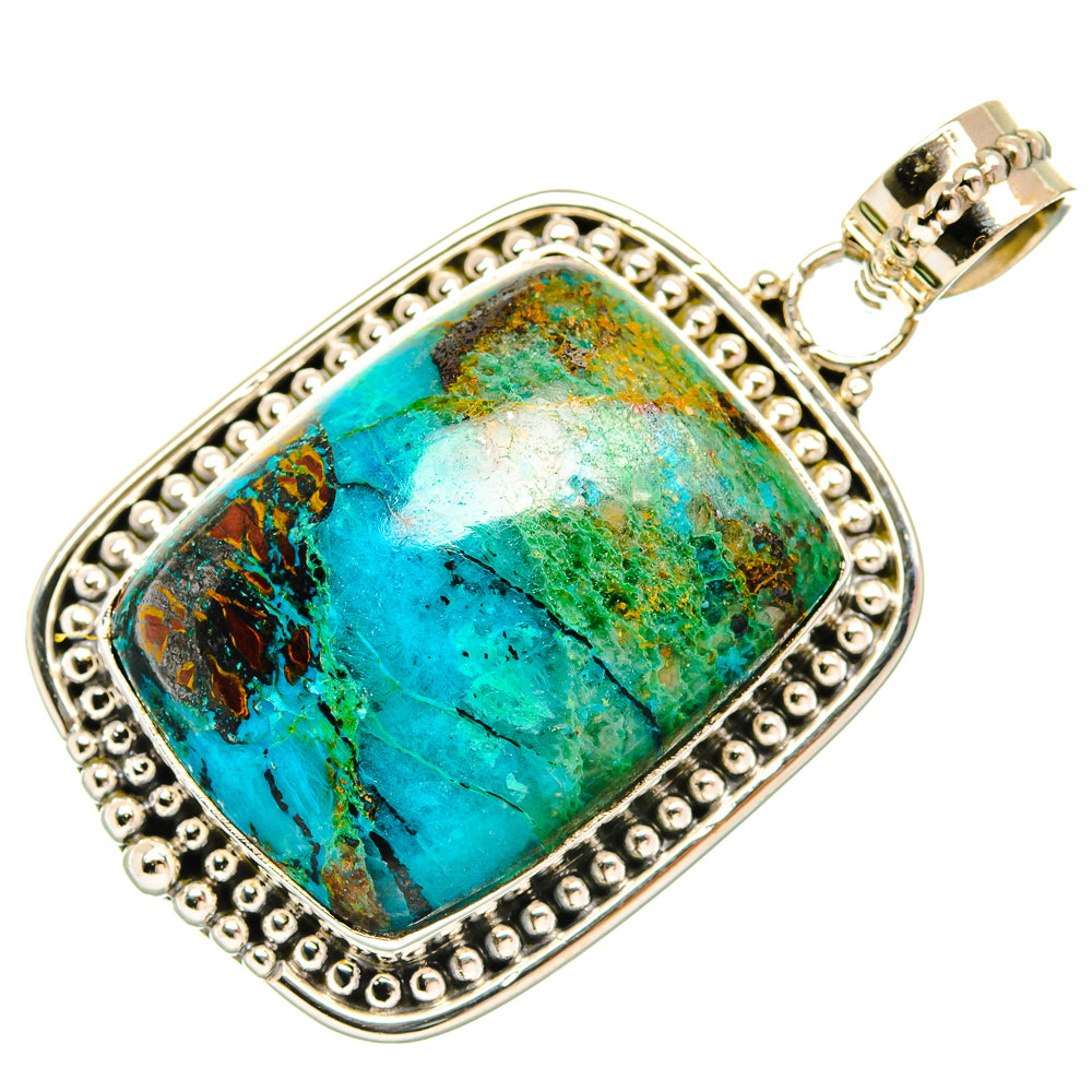 Chrysocolla Pendants handcrafted by Anasilvercos - PD27273 - Photo 2