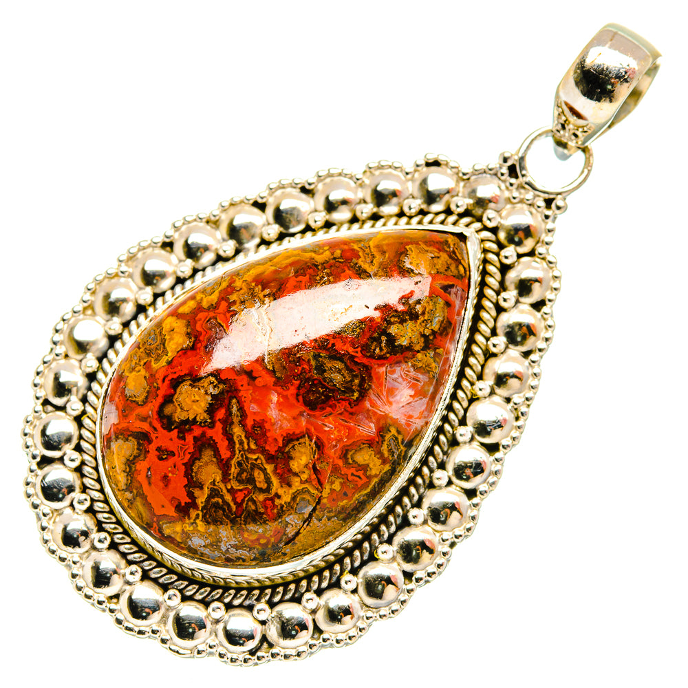 Moroccan Agate Pendants handcrafted by Anasilvercos - PD27283 - Photo 2