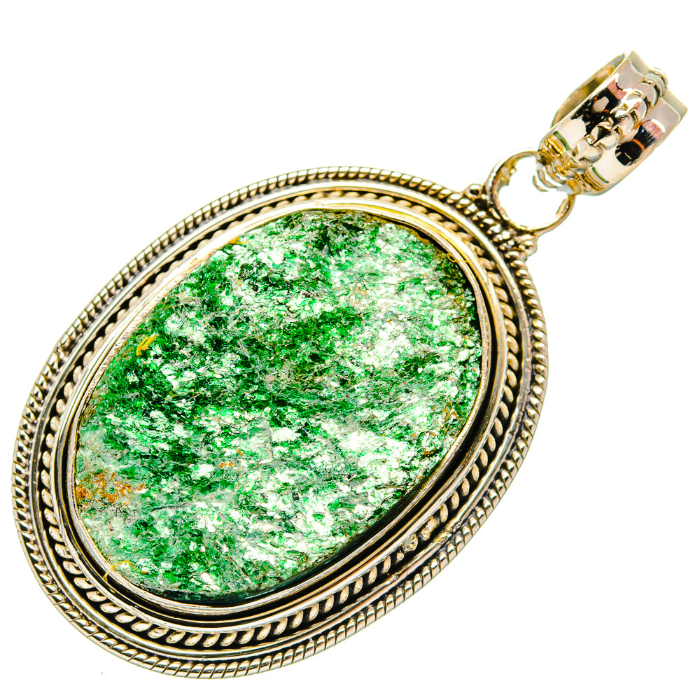 Green Fuchsite Pendants handcrafted by Anasilvercos - PD27304 - Photo 2