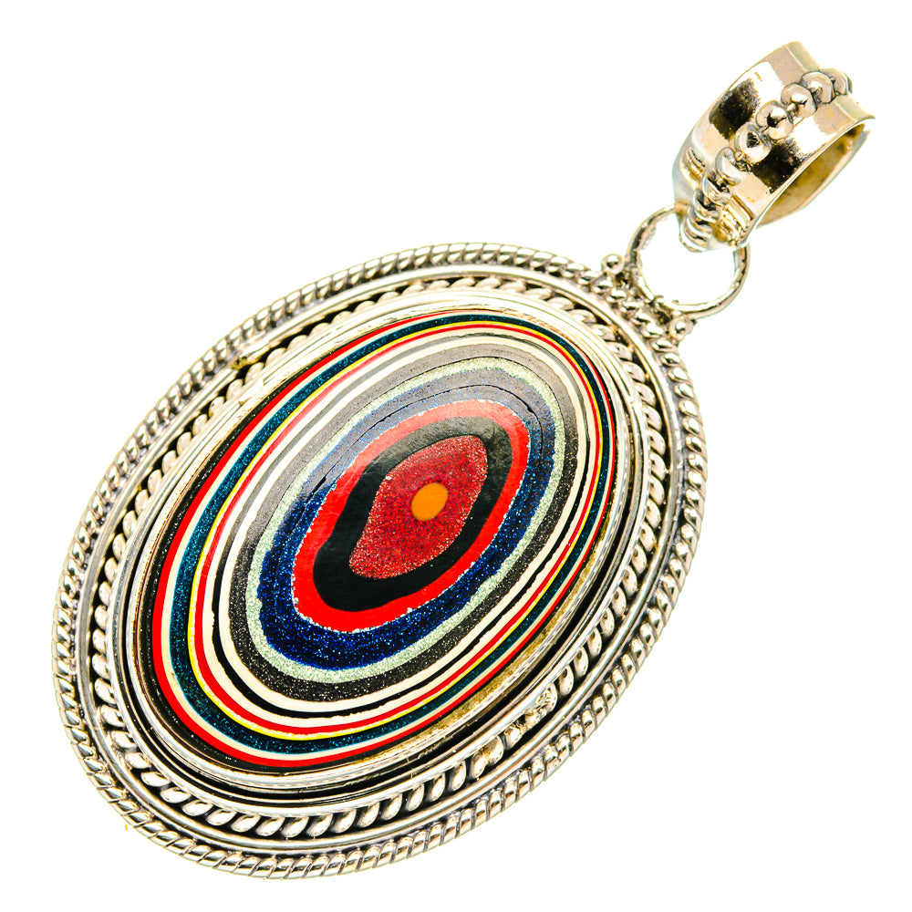 Fordite Pendants handcrafted by Anasilvercos - PD27307 - Photo 2