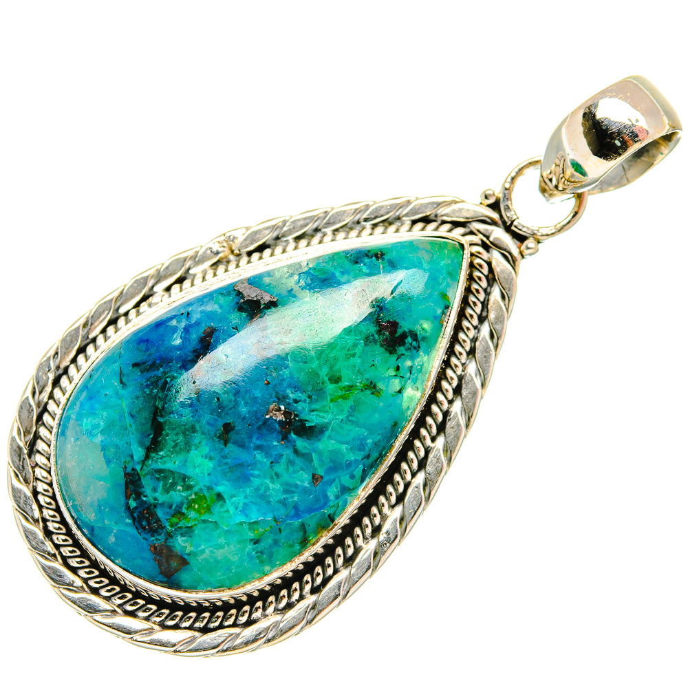 Chrysocolla Pendants handcrafted by Anasilvercos - PD27312 - Photo 2