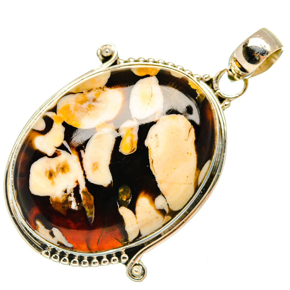 Peanut Wood Jasper Pendants handcrafted by Anasilvercos - PD27316 - Photo 2