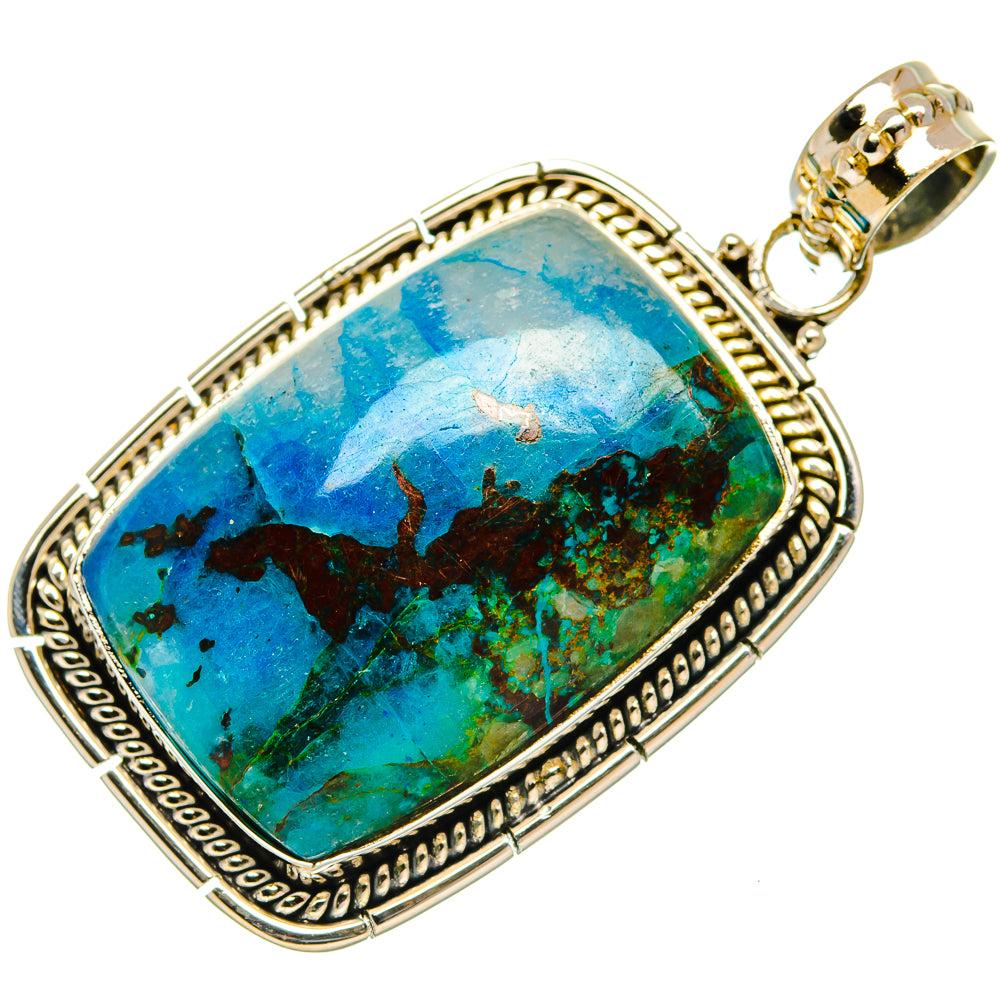 Chrysocolla Pendants handcrafted by Anasilvercos - PD27348 - Photo 2