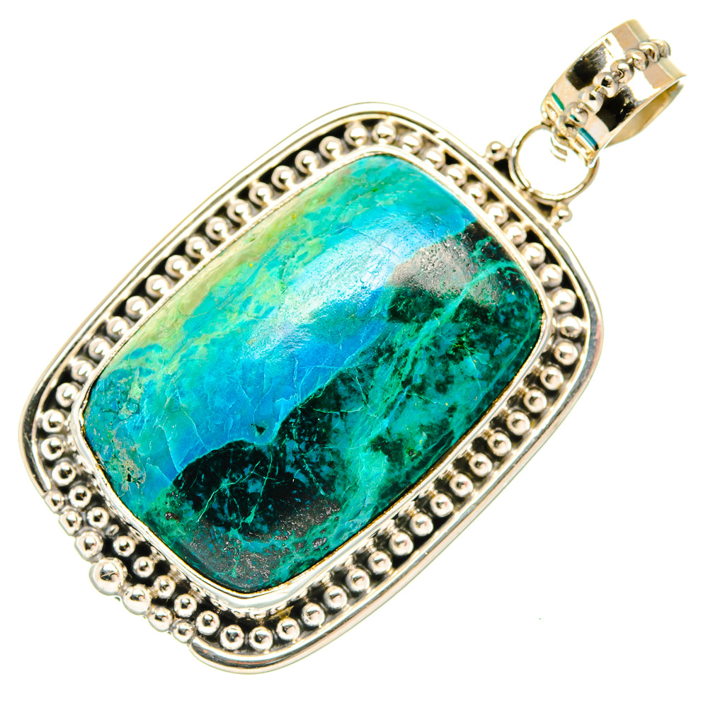 Chrysocolla Pendants handcrafted by Anasilvercos - PD27353 - Photo 2