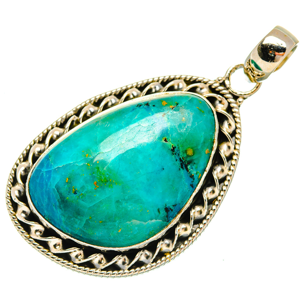Chrysocolla Pendants handcrafted by Anasilvercos - PD27354 - Photo 2
