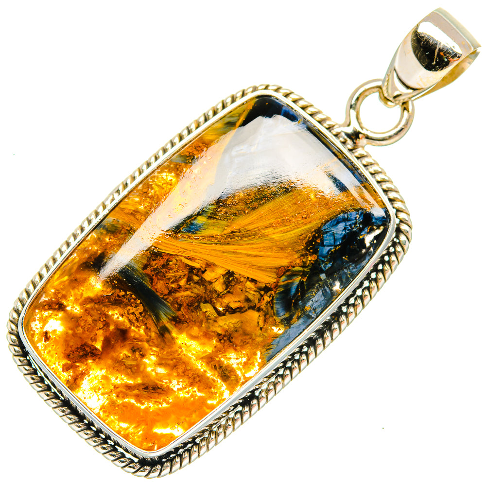 Golden Pietersite Pendants handcrafted by Anasilvercos - PD27364 - Photo 2
