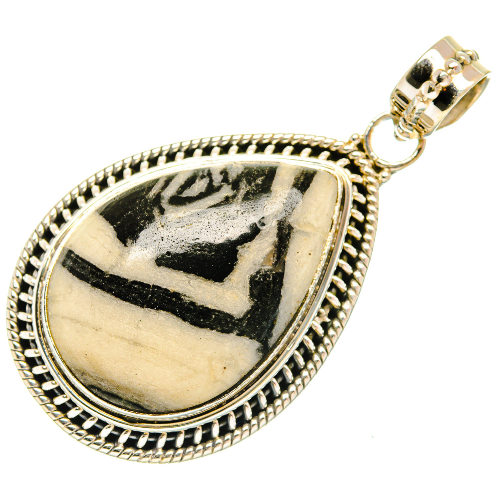 Pinolith Jasper Pendants handcrafted by Anasilvercos - PD27377 - Photo 2