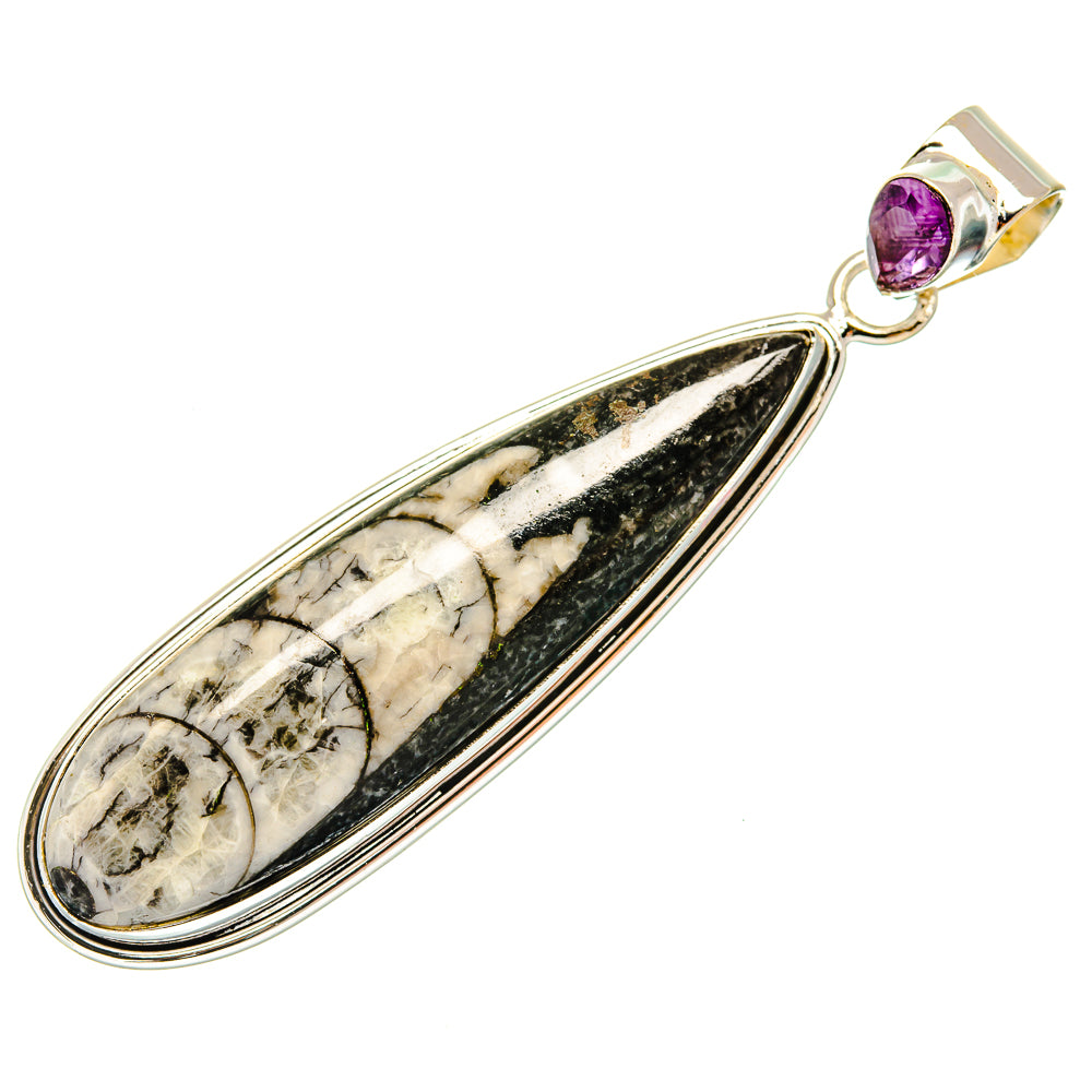 Orthoceras Fossil Pendants handcrafted by Anasilvercos - PD27389 - Photo 2