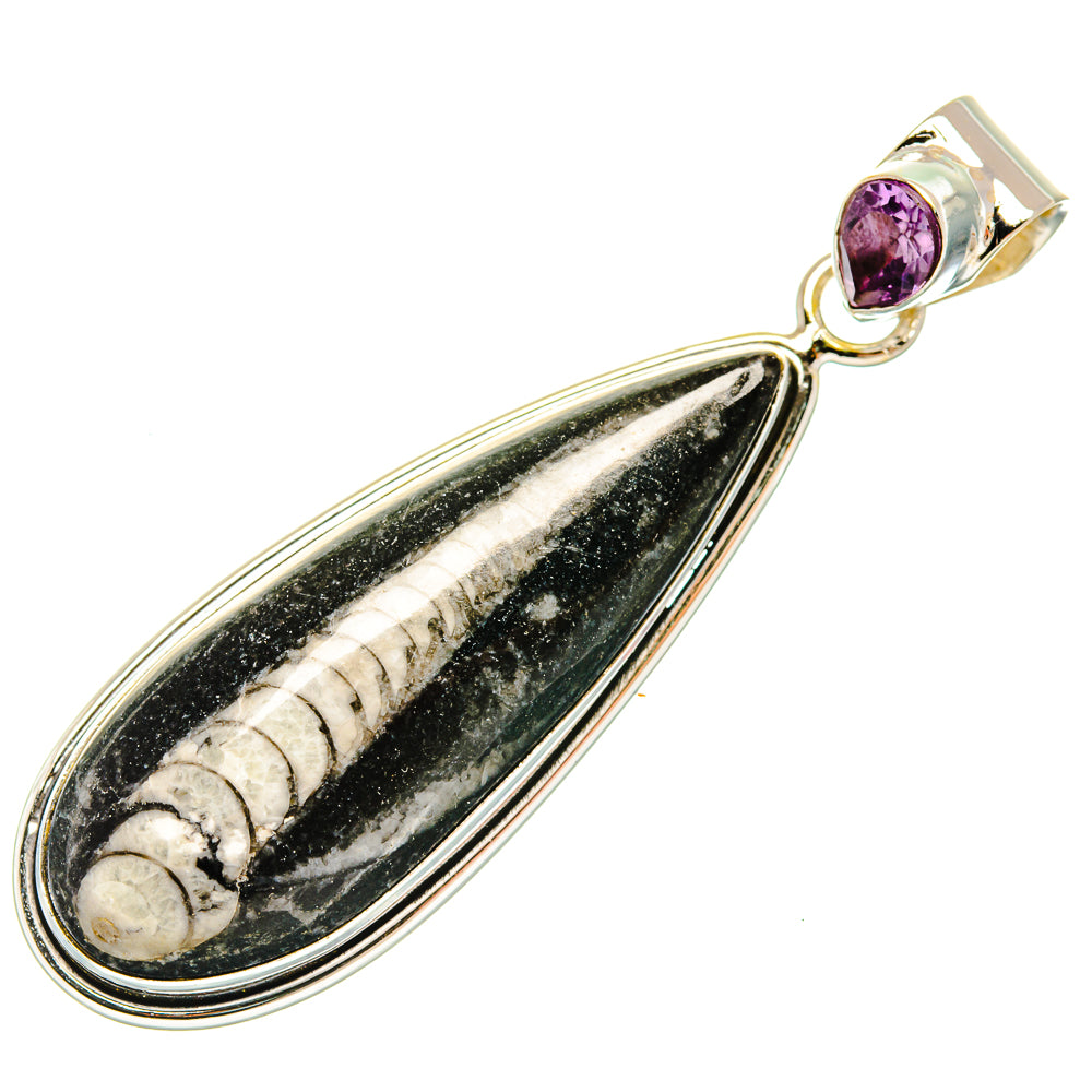 Orthoceras Fossil Pendants handcrafted by Anasilvercos - PD27390 - Photo 2