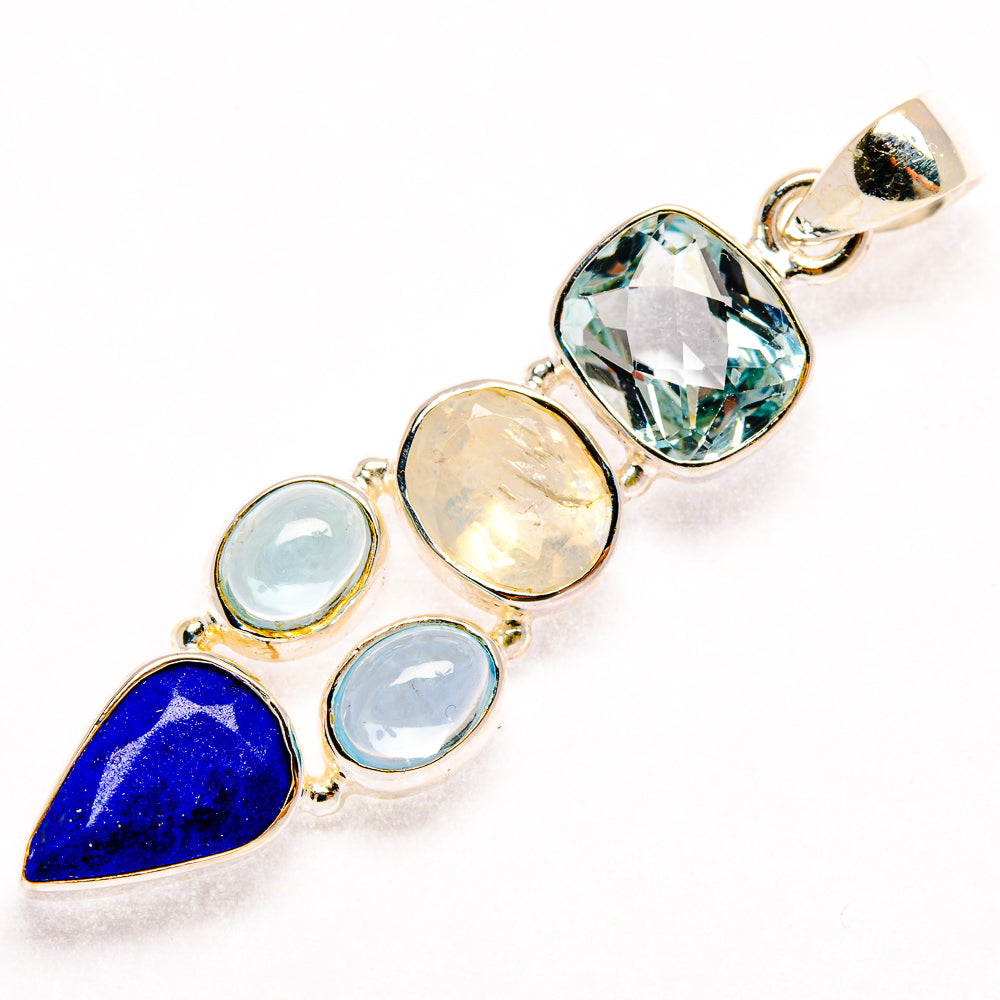 Lapis Lazuli Pendants handcrafted by Anasilvercos - PD27394 - Photo 2