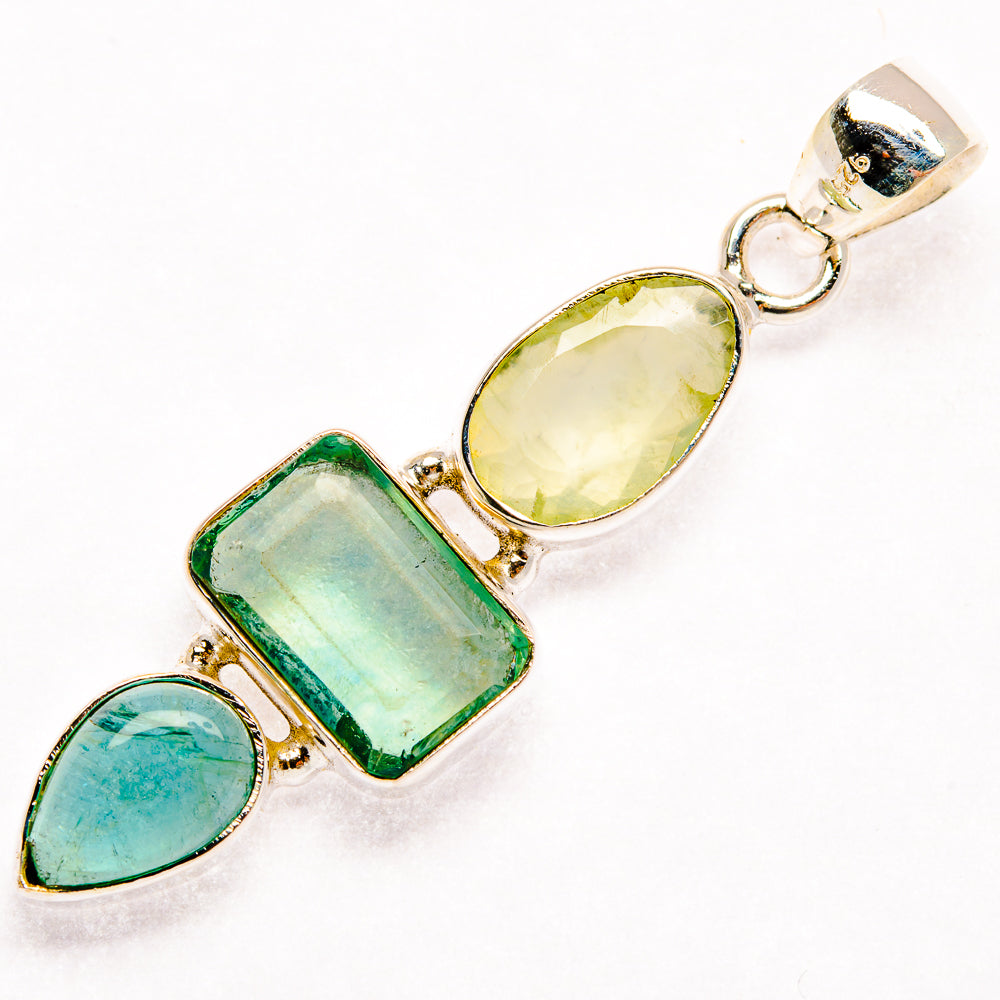 Aquamarine Pendants handcrafted by Anasilvercos - PD27395 - Photo 2