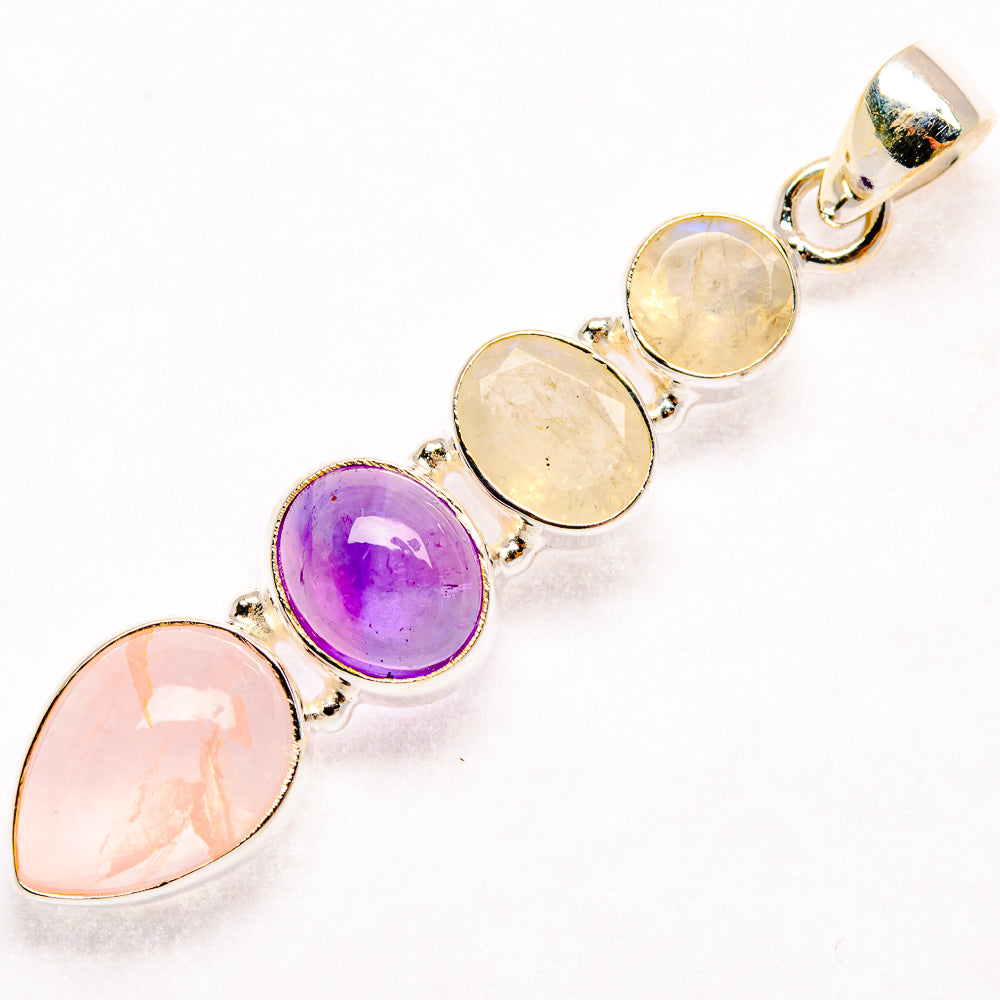 Rose Quartz Pendants handcrafted by Anasilvercos - PD27399 - Photo 2