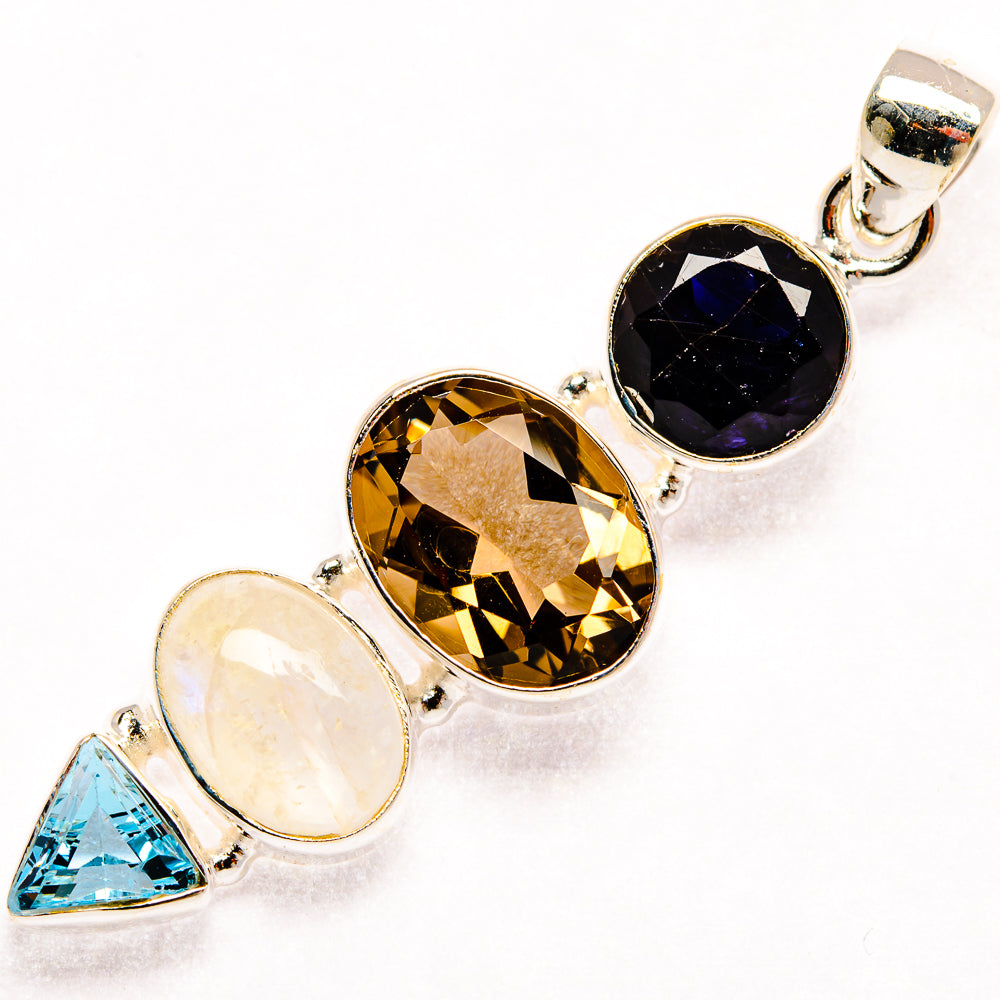 Smoky Quartz Pendants handcrafted by Anasilvercos - PD27405 - Photo 2
