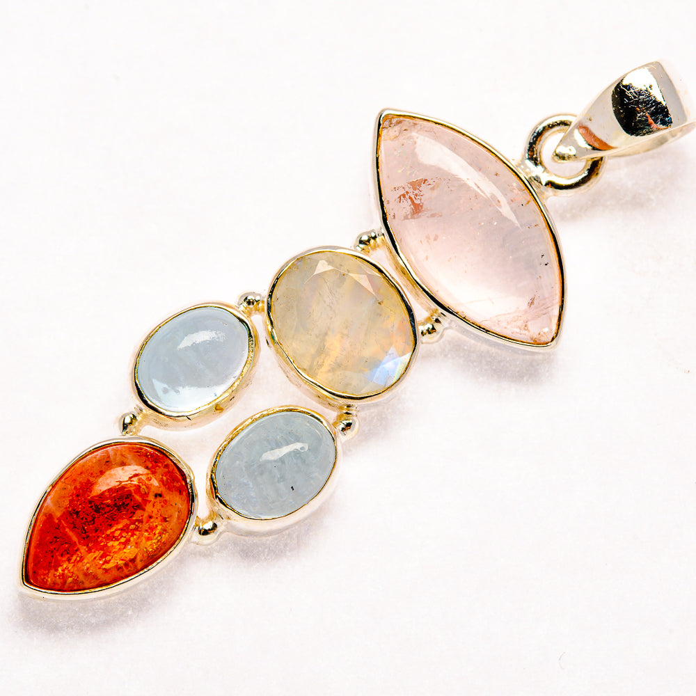 Rose Quartz Pendants handcrafted by Anasilvercos - PD27412 - Photo 2