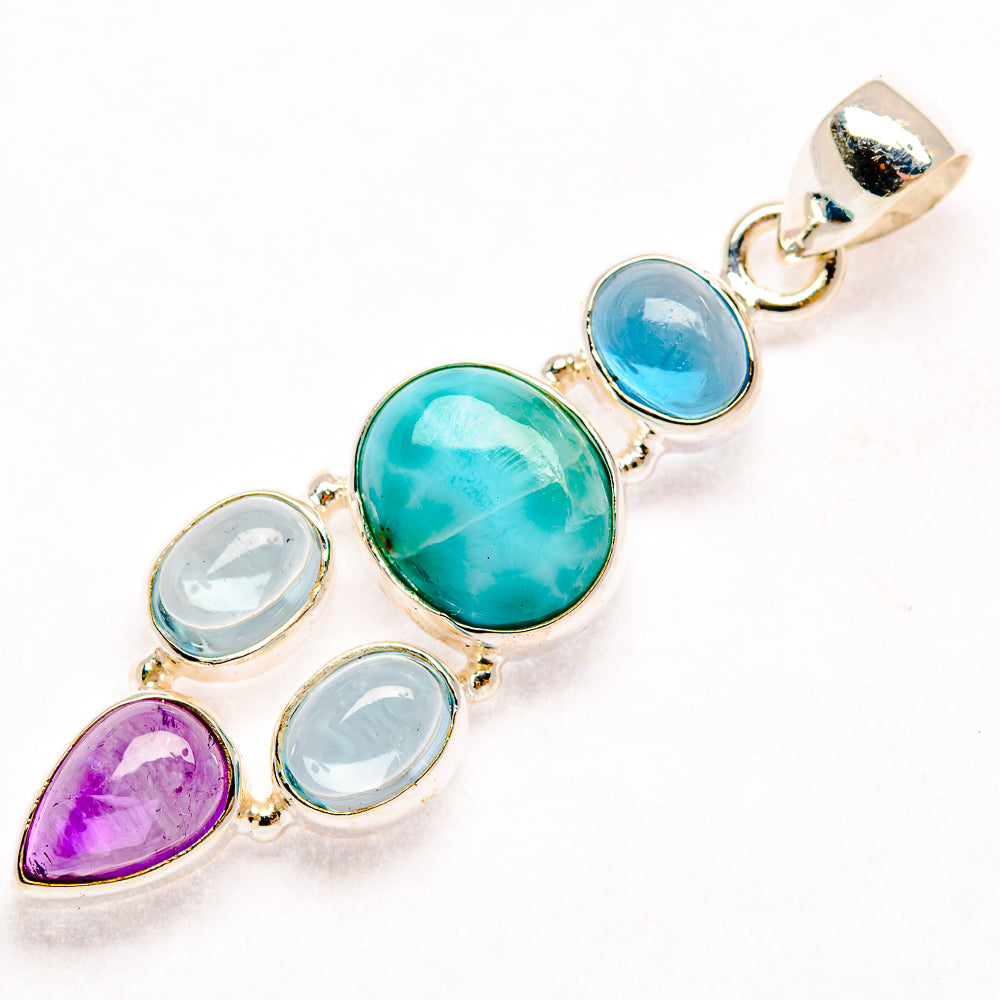 Larimar Pendants handcrafted by Anasilvercos - PD27416 - Photo 2