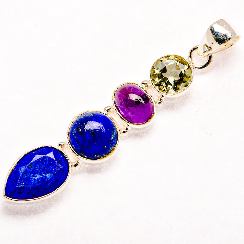 Lapis Lazuli Pendants handcrafted by Anasilvercos - PD27417 - Photo 2