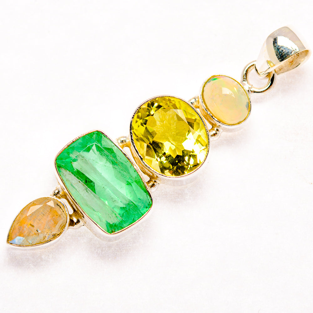 Green Fluorite Pendants handcrafted by Anasilvercos - PD27421 - Photo 2