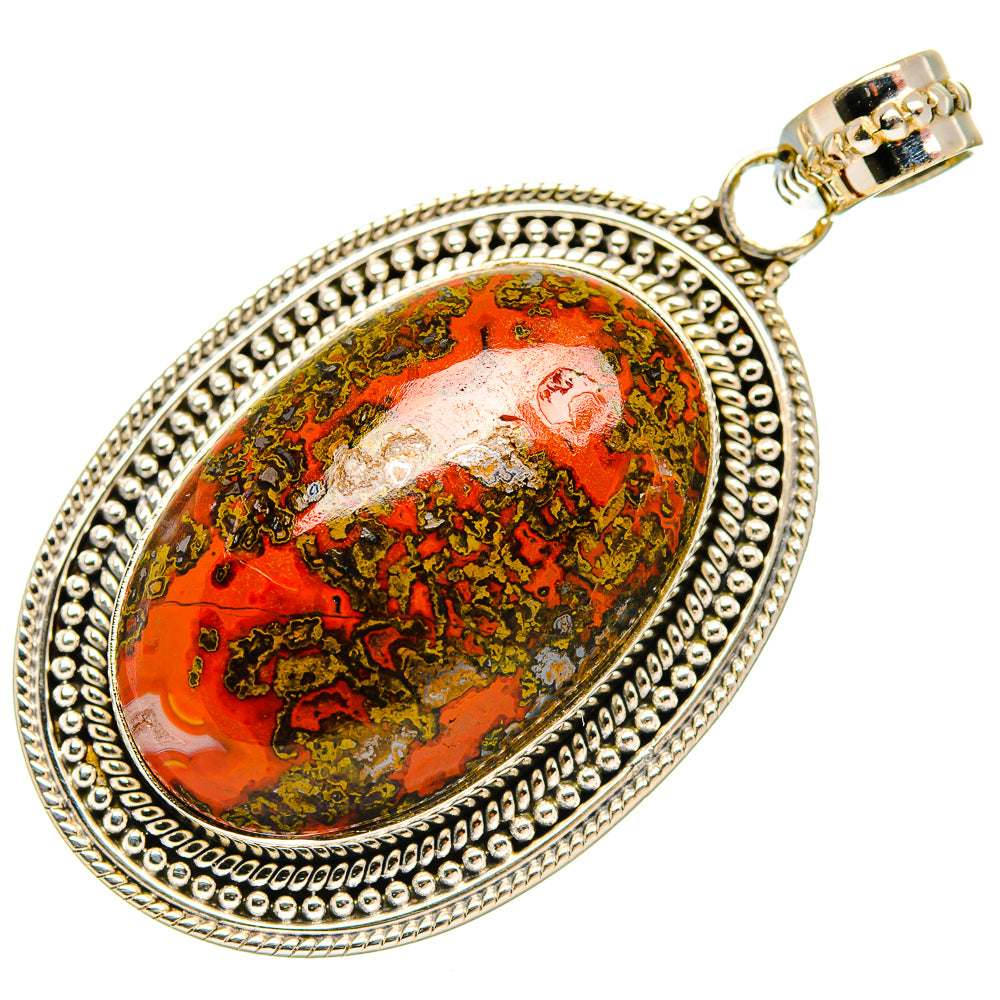 Moroccan Agate Pendants handcrafted by Anasilvercos - PD27429 - Photo 2