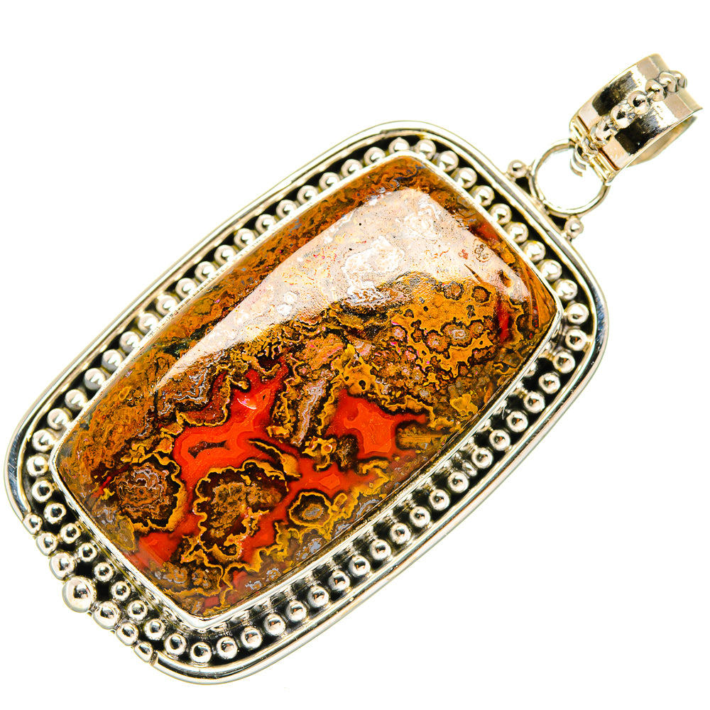 Moroccan Agate Pendants handcrafted by Anasilvercos - PD27433 - Photo 2