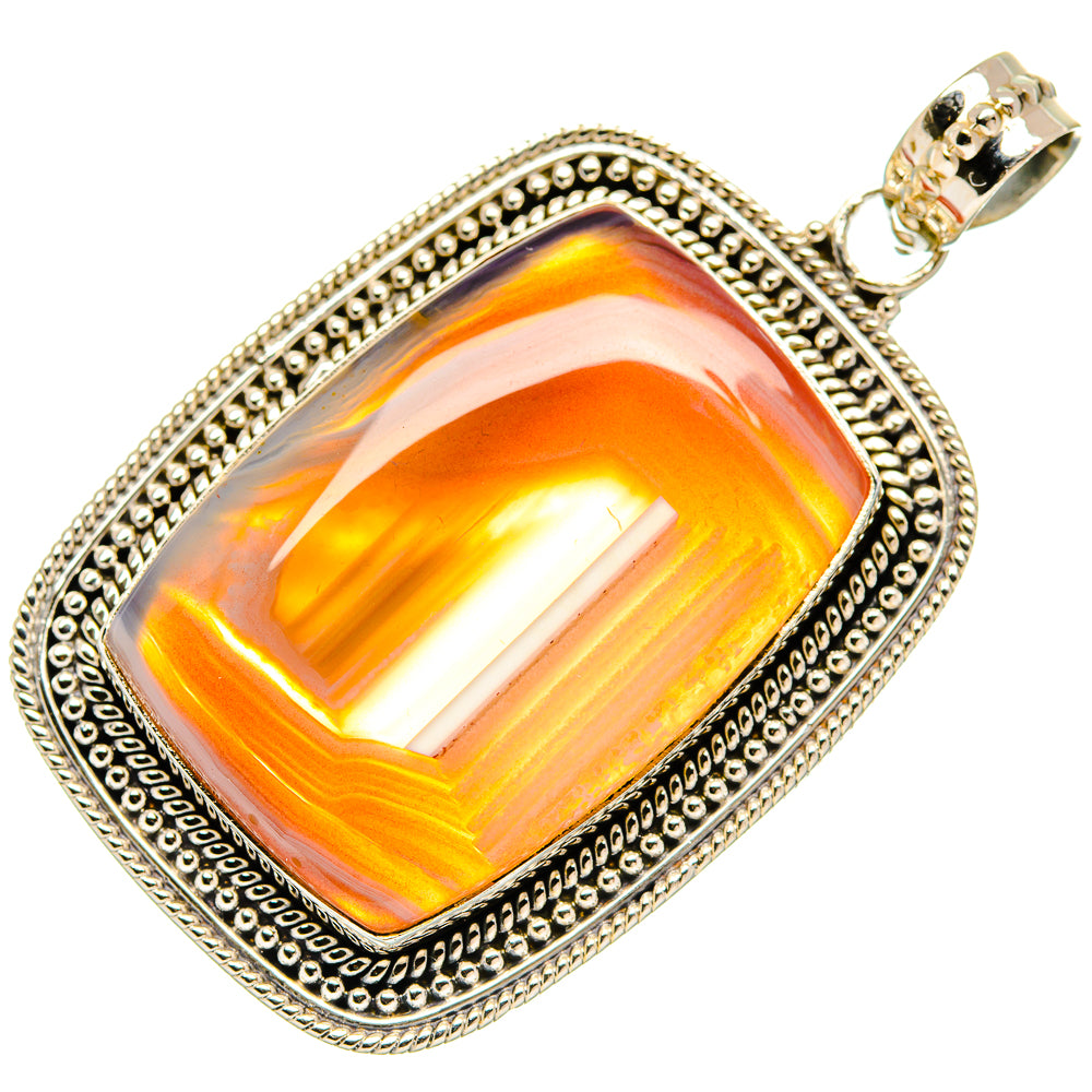Botswana Agate Pendants handcrafted by Anasilvercos - PD27439 - Photo 2