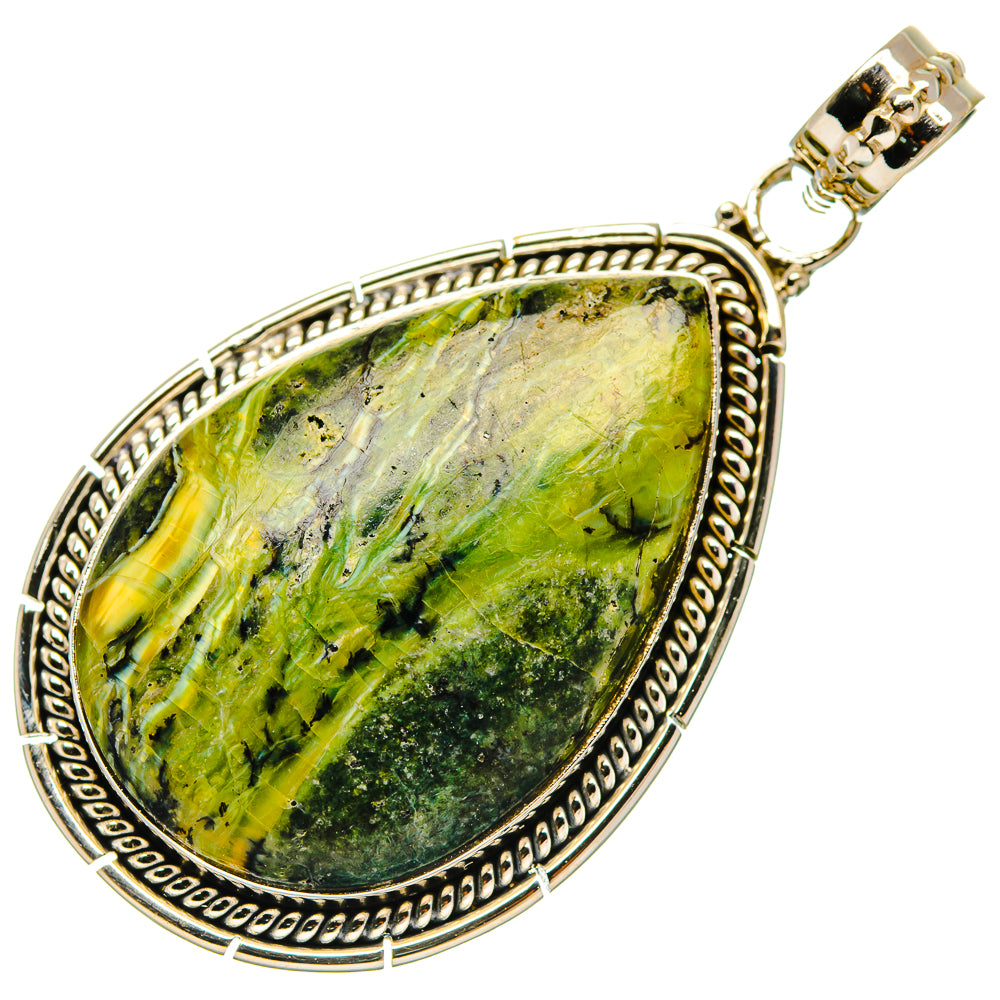 African Green Opal Pendants handcrafted by Anasilvercos - PD27448 - Photo 2