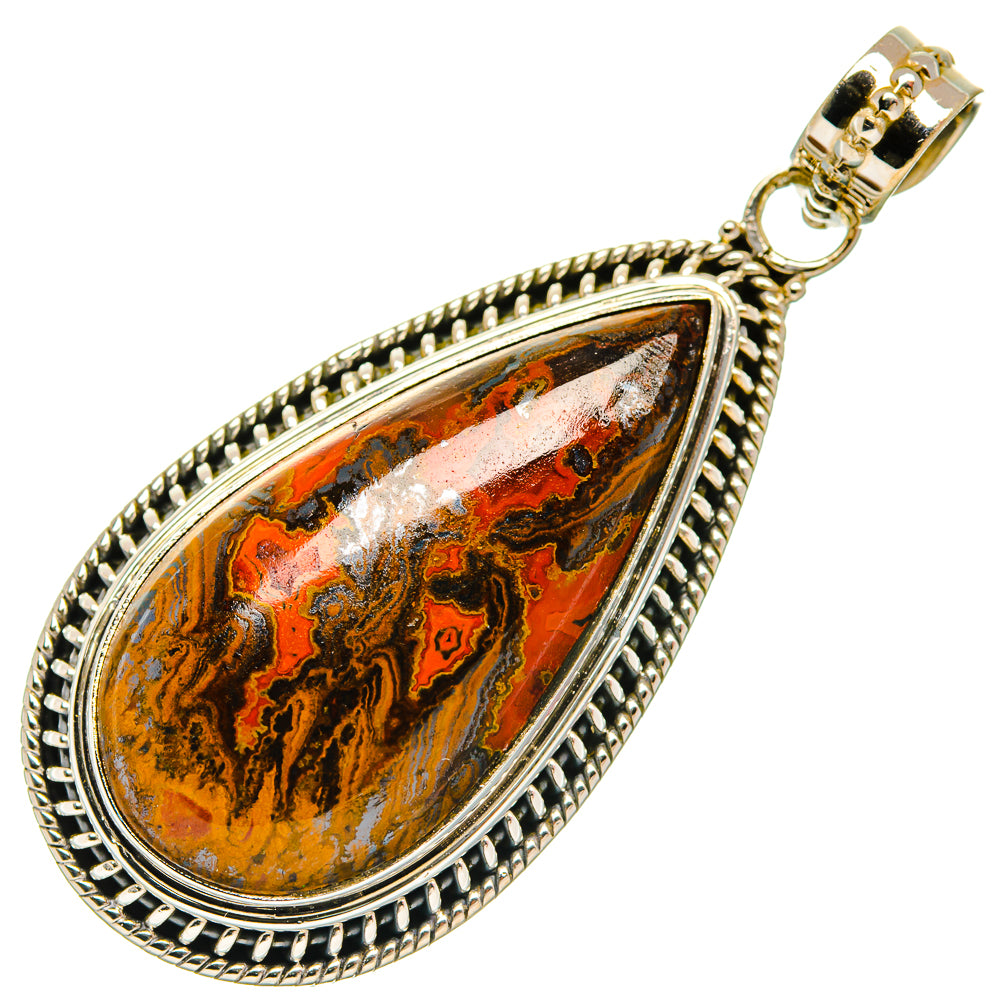 Moroccan Agate Pendants handcrafted by Anasilvercos - PD27459 - Photo 2