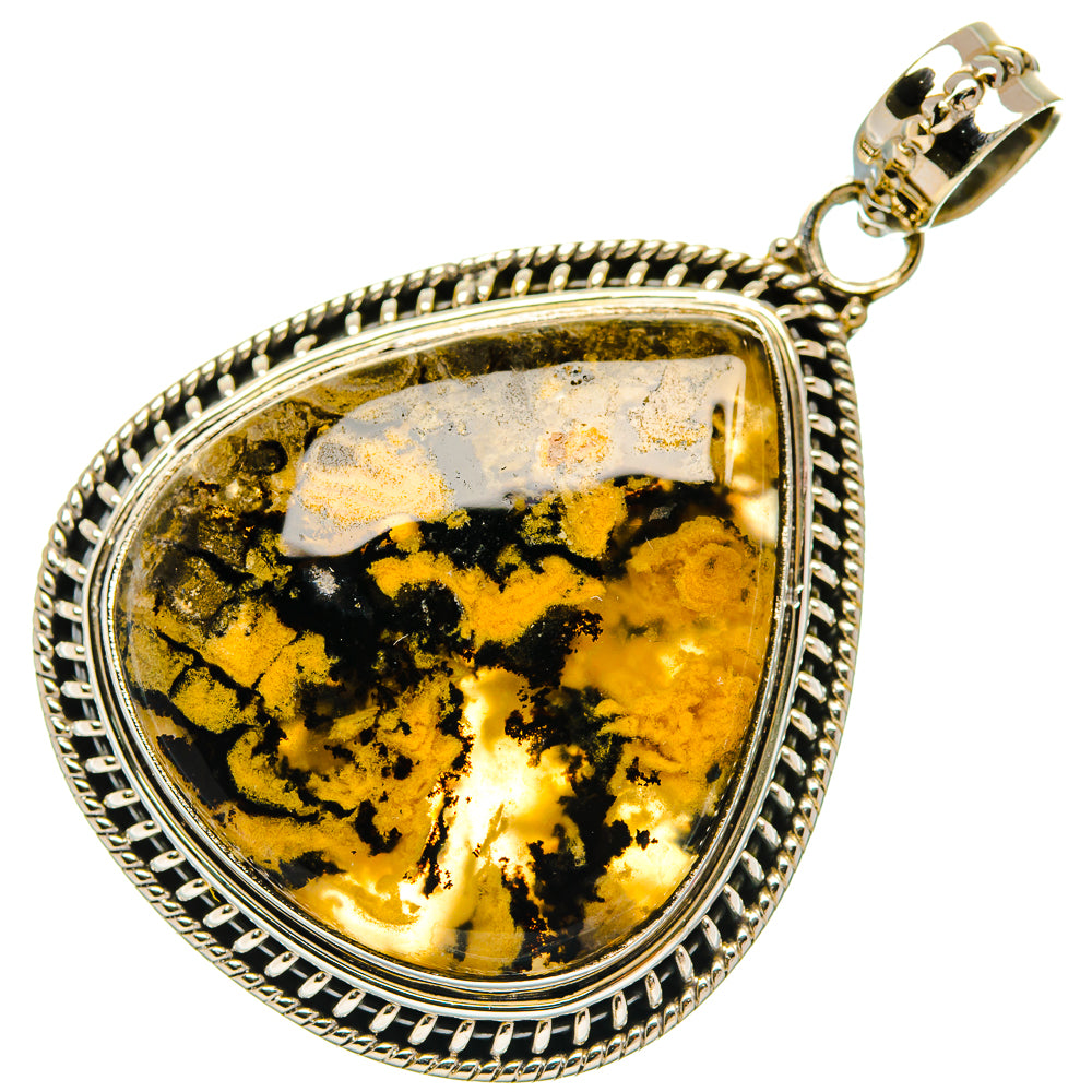 Plume Agate Pendants handcrafted by Anasilvercos - PD27479 - Photo 2